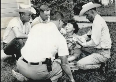 Former Sheriff Amos G Ward, Former Sheriff Buck Johnson and Deputy JB Hamby